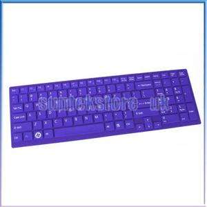 Purple Soft Keyboard Cover Skin For Sony VAIO EB 15.5  