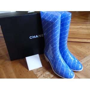  CHANEL WOMEN RAIN BOOTS SIZE 11 USA NEW IN BOX Everything 