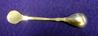 MINIATURE QUADRUPLE PLATE SIX FLAGS OVER TEXAS SPOON  