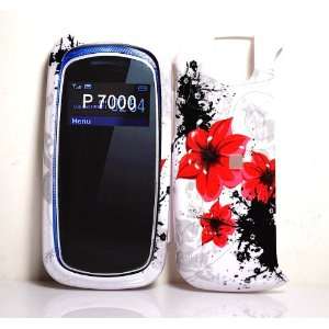  Red Lilly Flower Snap on Hard Skin Shell Protector Cover 