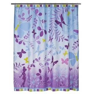 Disney Fairies Tinkerbell Fabric Shower Curtain   72 X 72 inches