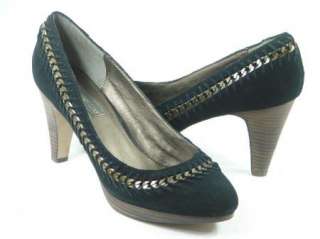 STEVE MADDEN LUXE Black Suede Pumps Heels Shoes 11 M  