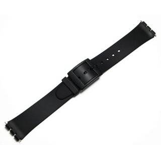   Black Resin Replacement Watch Band for Swatch SKIN Watch by Timewheel