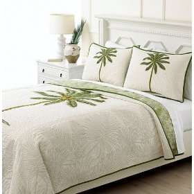   Stewart Collection Coconut Palm Reversible King Quilt