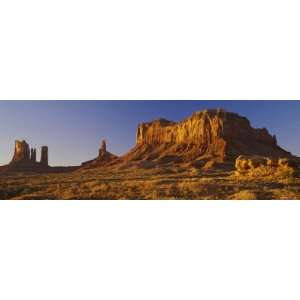  Rock Formations on a Landscape, Monument Valley, Monument 