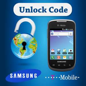 Unlock w/ code T Mobile Samsung Dart t499 10 30 minutes Delivery 