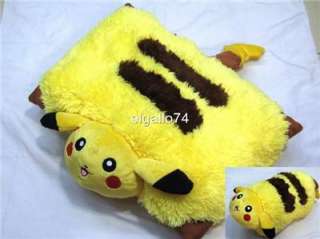Pokemon Pikachu Pillow Pet Plush Cushion Transforming Pillow Pad 