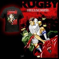 18. Hellscrum Rugby T shirt by Rugby America