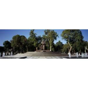 Statue of Amir Timur at a Traffic Circle, Samarkand, Uzbekistan 