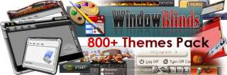 WindowBlinds Themes   800+ per Disc Buy off OzzyFrank and SAVE HOURS 