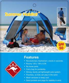 ABO Gear SUMMER HABITAT Sun Shelter Canopy Screen Tent 611403101197 