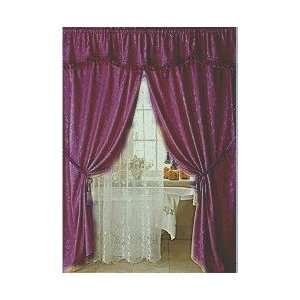   Scalloped Masterpiece Valance Purple