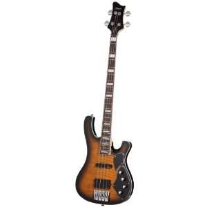  Schecter Electric Bass Guitar   Stargazer 4 string Dark 