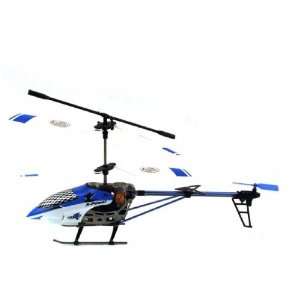  BLUE Scorpion Large Alloy X Power 3 Channel Gyroscope RC Helicopter 