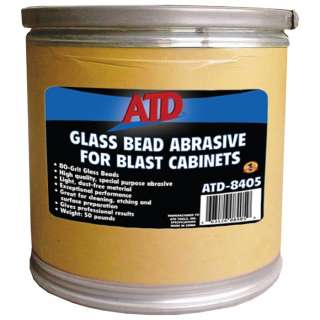 ATD Tools 8405 Glass Bead Abrasive for Blast Cabinets 50 Pound Drum 