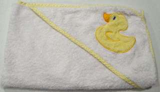 CARTERS INFANT DUCKIE BATHROBE GEAR TOWEL & THERMOMETER  