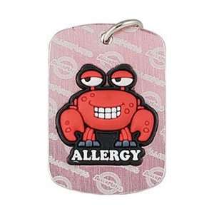  AllerMates Shellfish Allergy Pink Tag Crabby Health 