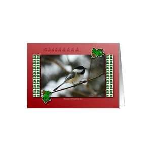  Merry Christmas   Bird Singing   By Su z Card Health 