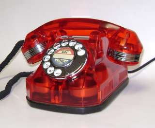 Beautiful and Unique Red Translucent AE 40 Desk Telephone  