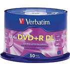 Verbatim 96577 DVD Recordable Media   DVD+R DL   2.4x   8.50 GB   50 
