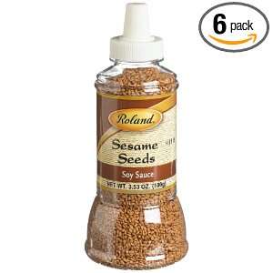 Roland Sesame Seeds, Soy Sauce, 3.53 Ounce Bottles (Pack of 6)