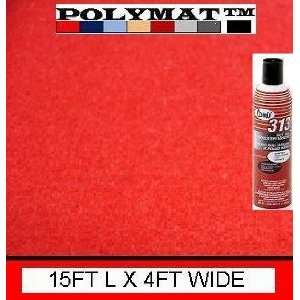 313) Glue+ 15ft * 48 W Polymat RED Speaker Box Carpet Dj Speaker 