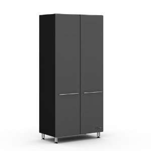   Storage Cabinet Graphite Gray Doors/Black Cabinet