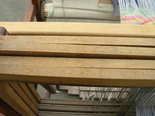 vintage J made Walnut Floor Weaving Loom 24 9 dpi reed  
