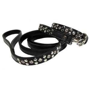  Eyelet & Stud Leather Dog Leash  8 colors available Pet 