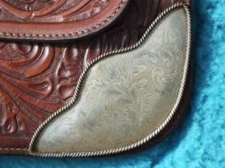 Buford show saddle, handmade, handcrafted western vintage with silver 
