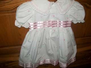   Kids Girls Size 2T Dress White & Pink Tulips Spring EASTER Pretty