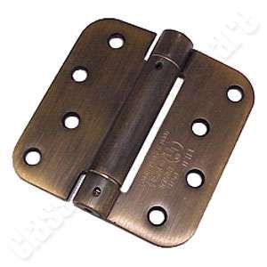 Oil Rubbed Bronze Spring Door Hinge 4 with 5/8 Radius  