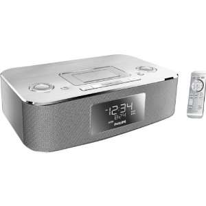  Aluminum Dual Alarm Clock Radio with iPod®/iPhone® Dock 