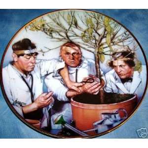The Three Stooges Plate   Franklin Mint Collectors Plates 1994   Tree 