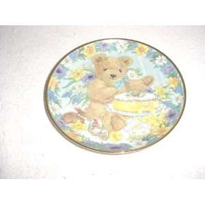    Teddys Easter Treat Plate by Franklin Mint 