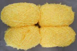 Acrylic Mill End Yarn Color  YELLOW ??, One Pound, Three Ply Brand 