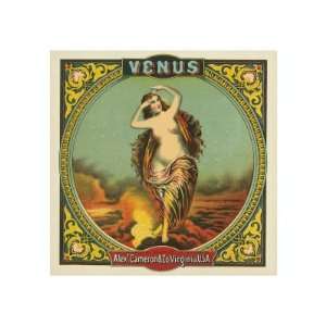  Virginia, Venus Brand Tobacco Label Giclee Poster Print 
