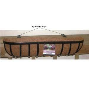  30 Traditional Adjustable Deck Trough with Coconut Liner 