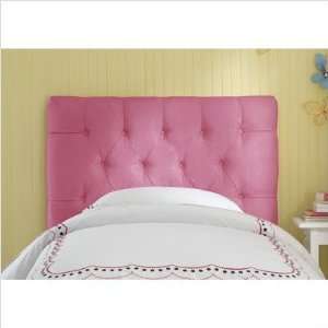   541FPHTPINK Tufted Micro Suede Youth Headboard in Hot Pink Size Twin
