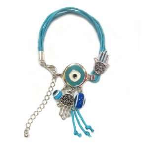  Antique Style Turquoise Hamsa/Hand of Fatima Bracelet with 