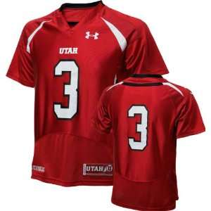  Utah Utes Youth Red Under Armour Performance 2011 Replica Football 