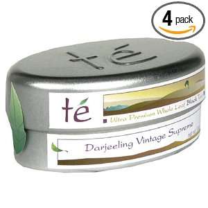   Premium Loose Tea, Darjeeling Vintage Supreme, Mini Tins (Pack of 4