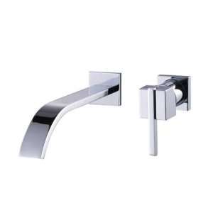   Single Handle Chrome Wall mount Bathroom Sink Faucet