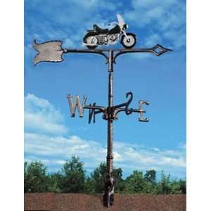 Weathervanes, Color Motorcycle, Traditional Directions Weather Vane 