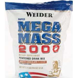   Mega Mass 2000 Chocolate   2.8 lb, (WEIDER)