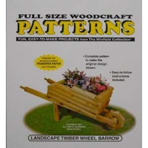  Landscape Timber Wheelbarrow Flower Planter Woodcraft 