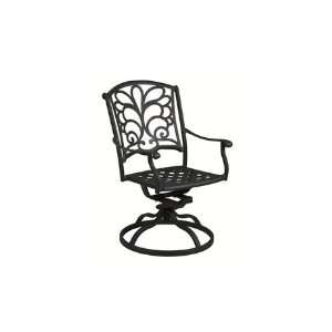  Windsor Cast Aluminum Metal Arm Swivel Rocker Patio Dining Chair 
